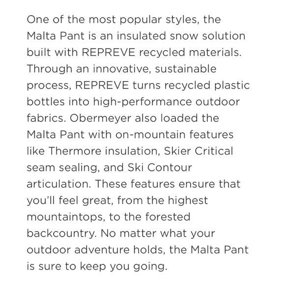 Obermeyer Malta Pant - Picture 15 of 16